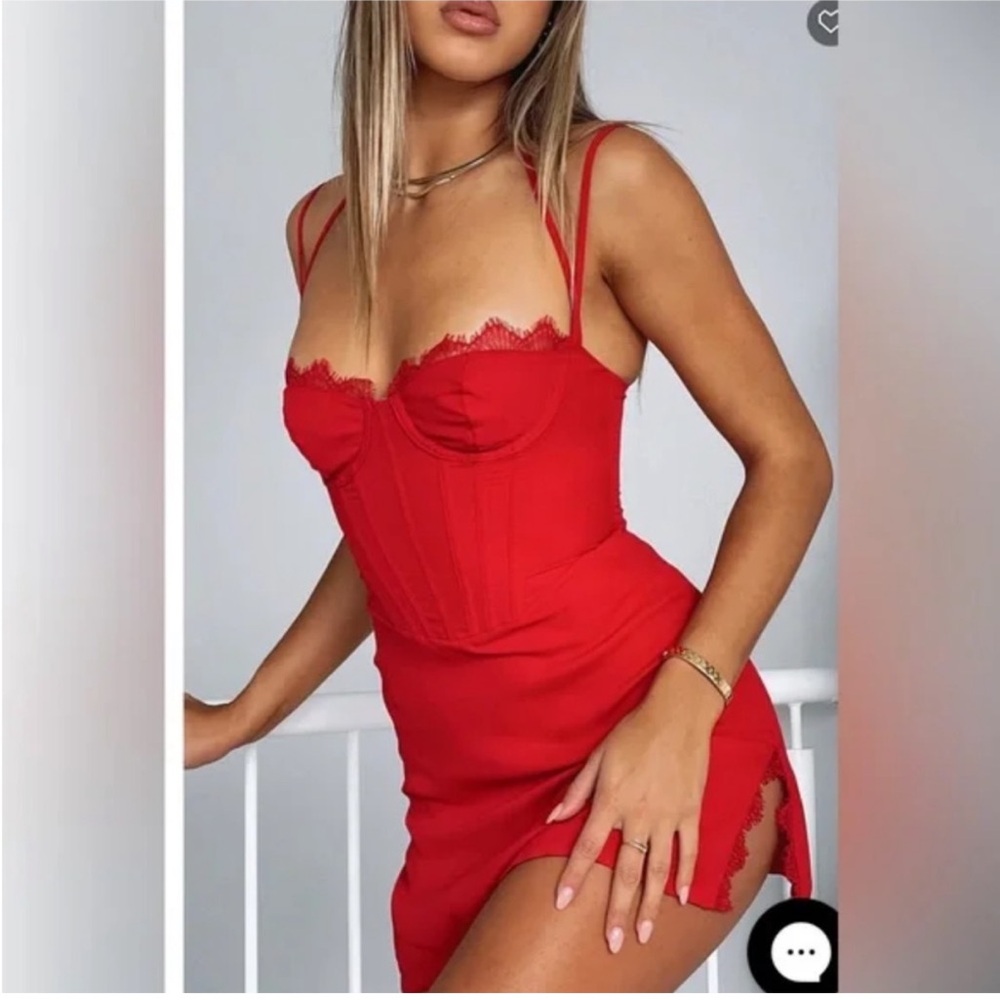 White Fox Boutique Red Mini Dress